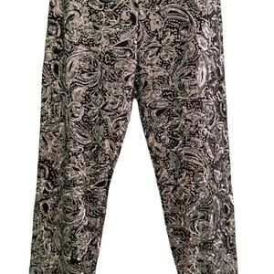 Porridge for Anthropologie NWT Black and Silver Sequin Pants Small